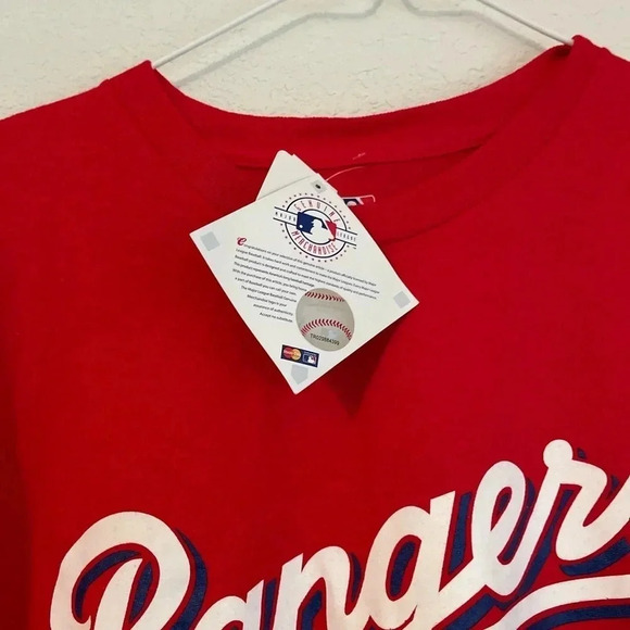 MLB Texas Rangers Prince Fielder red and white shirt size L - Picture 2 of 5